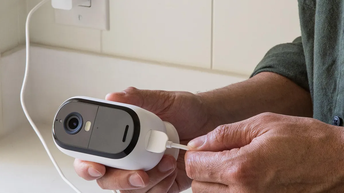 Remote live view of a wireless security camera system in a phone app